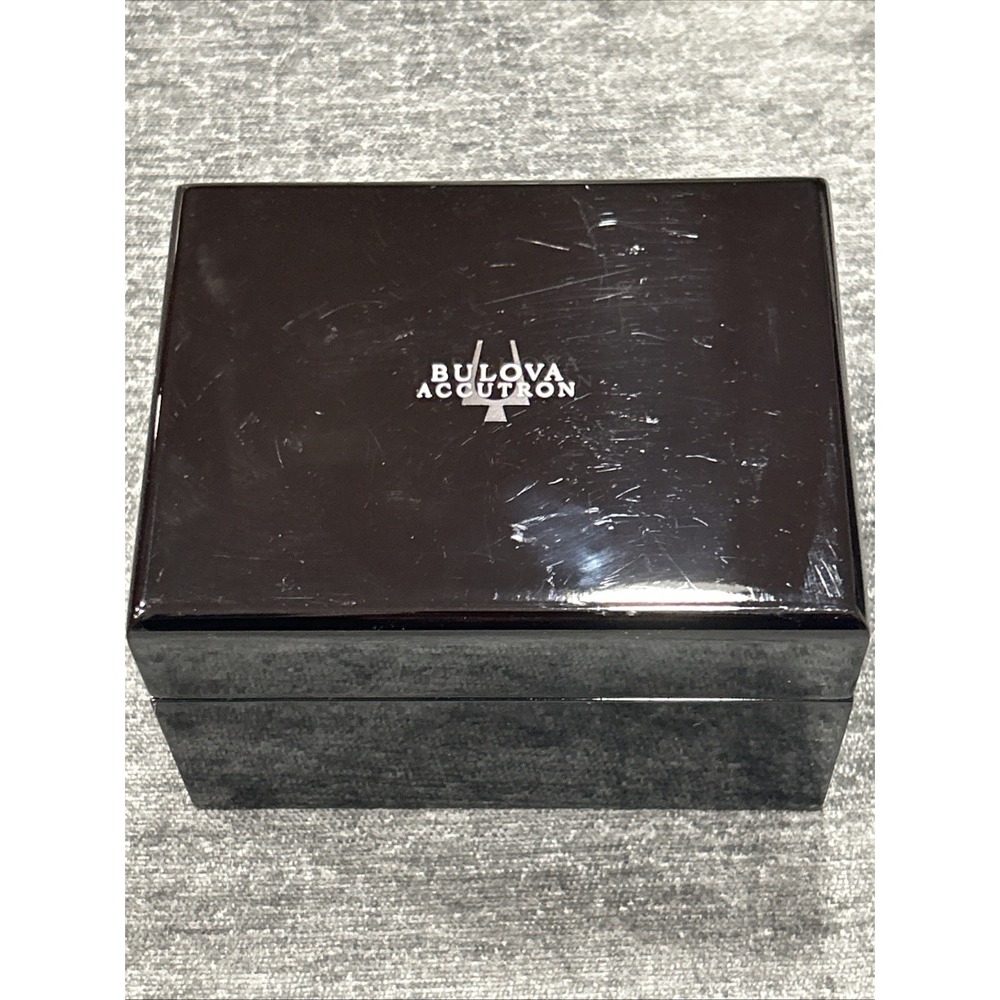 Empty Lacquered Bulova Accutron Watch Box - Box Only
